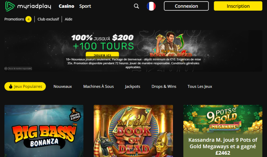 Myriadplay casino